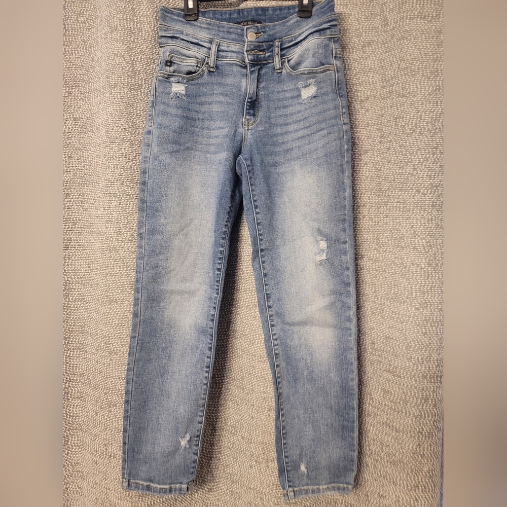 Judy Blue High-rise double button JB82149MD relaxed fit